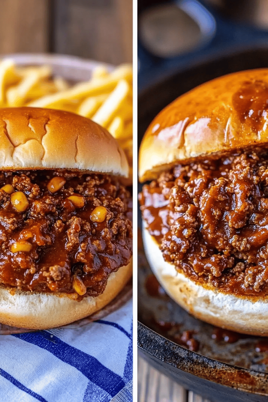 Easy BBQ Beef Sloppy Joes Recipe Final Dish Presentation