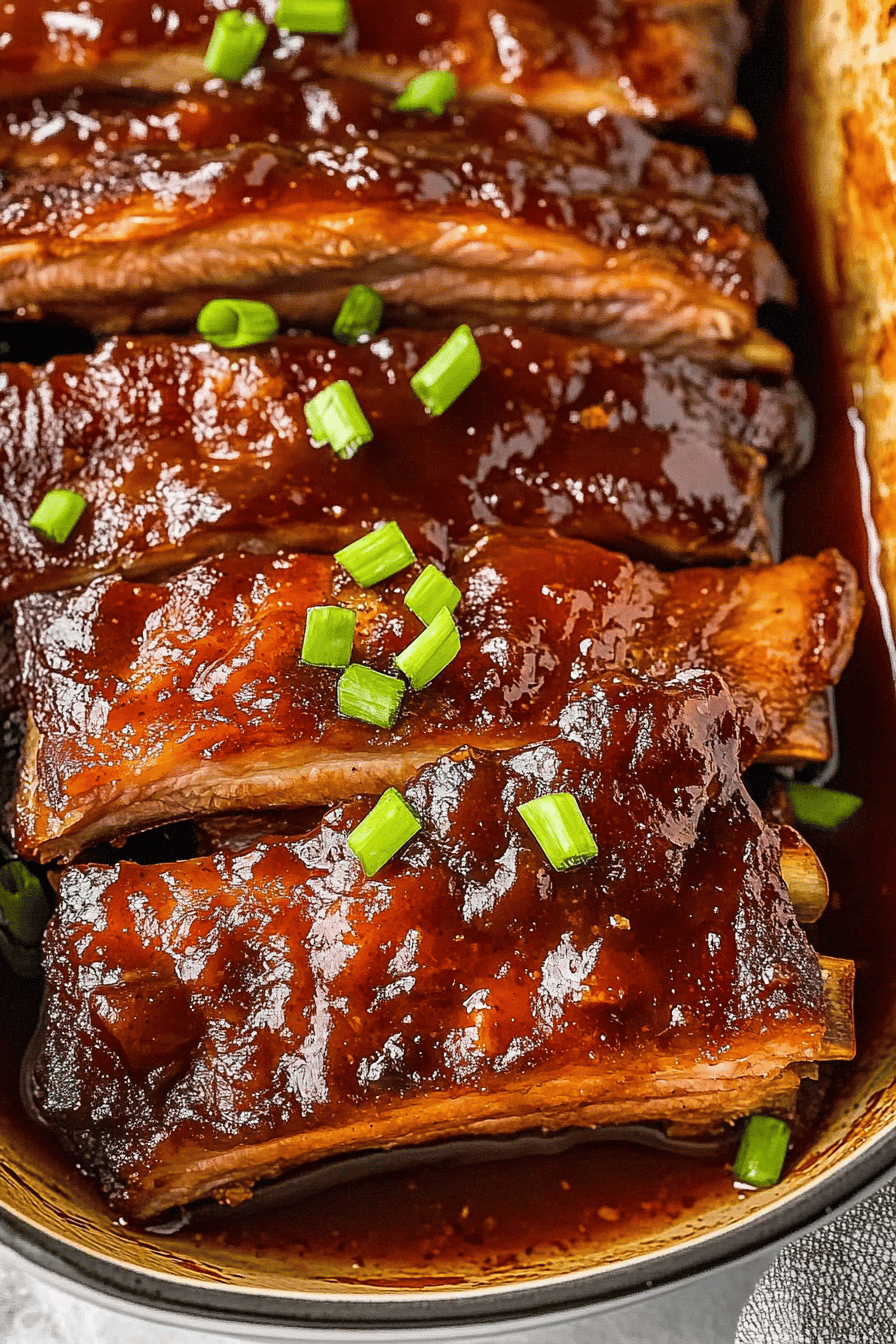 Easy BBQ Beer Country Ribs Recipe Final Dish Presentation