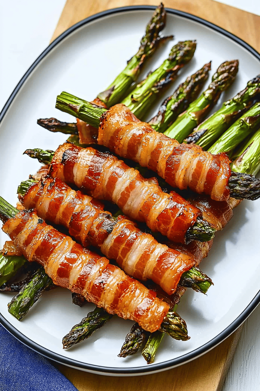 Easy Bacon-Wrapped Asparagus Recipe Final Dish Presentation