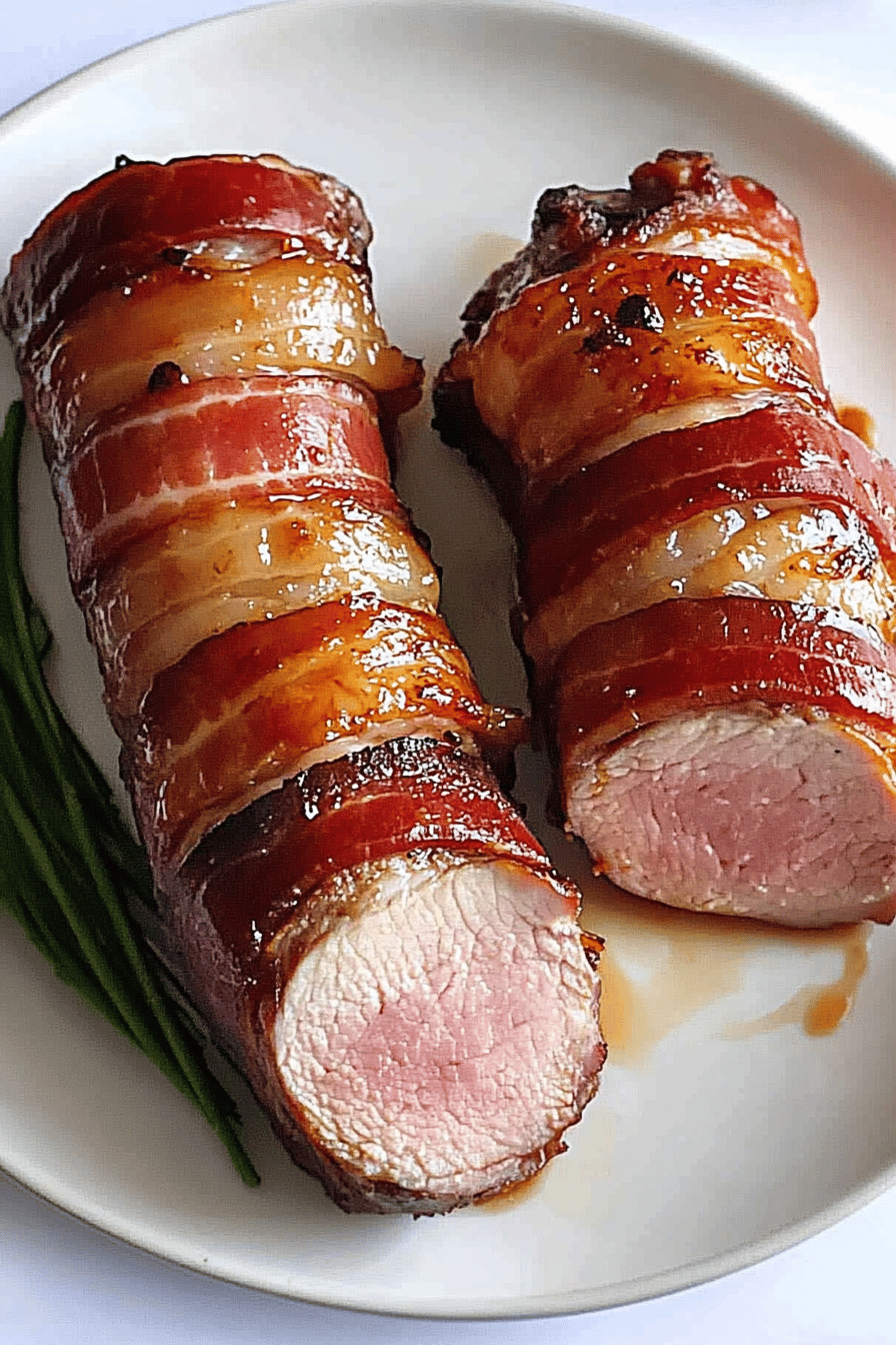 Easy Bacon-Wrapped Pork Tenderloin Recipe ingredients