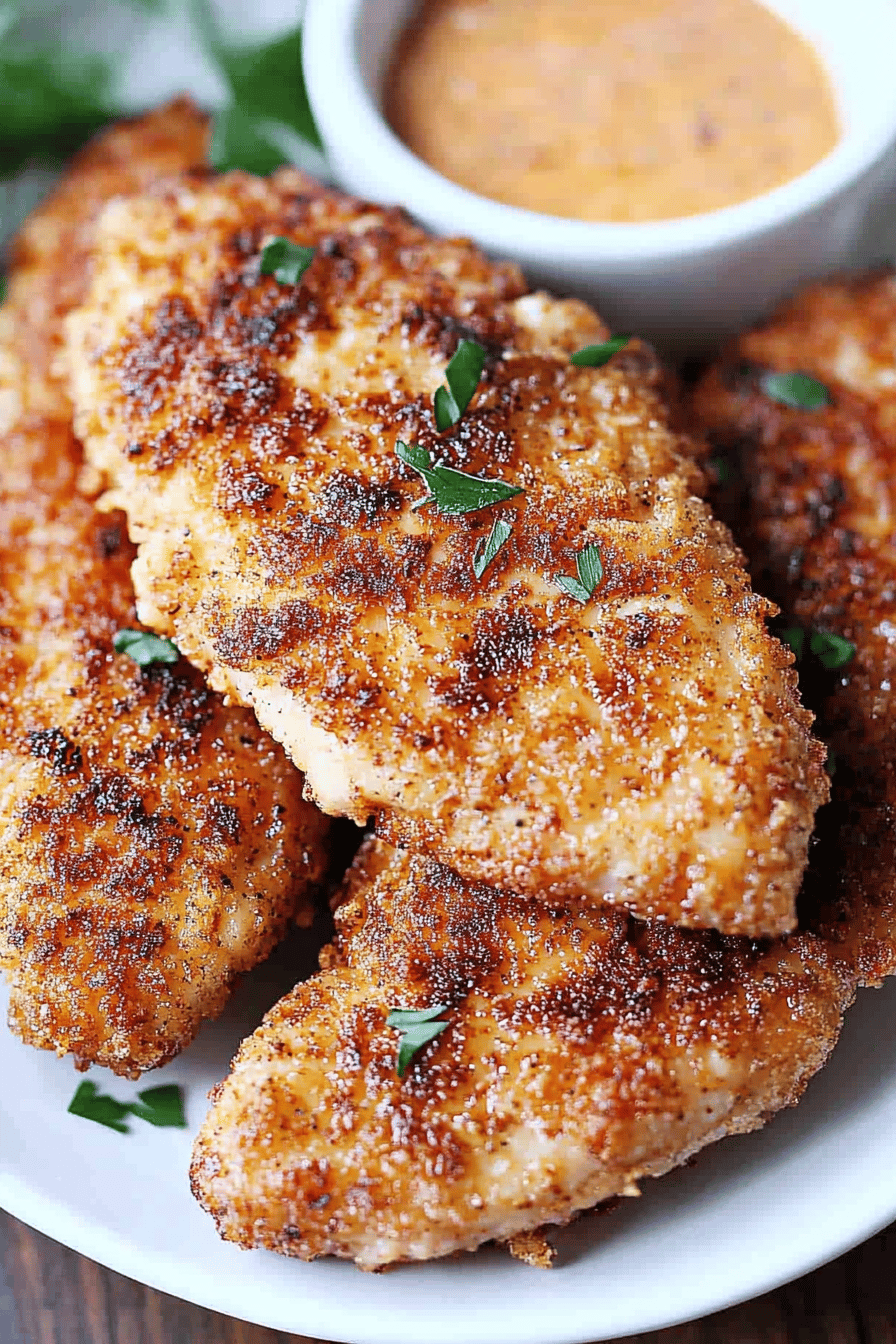 Easy Baked Chicken Tenders Recipe Final Dish Presentation