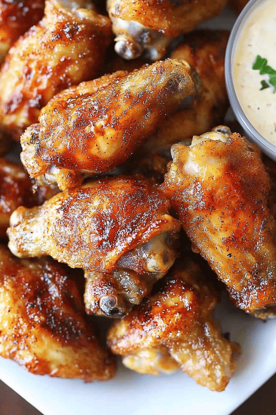 Easy Baked Chicken Wings Recipe Final Dish Presentation