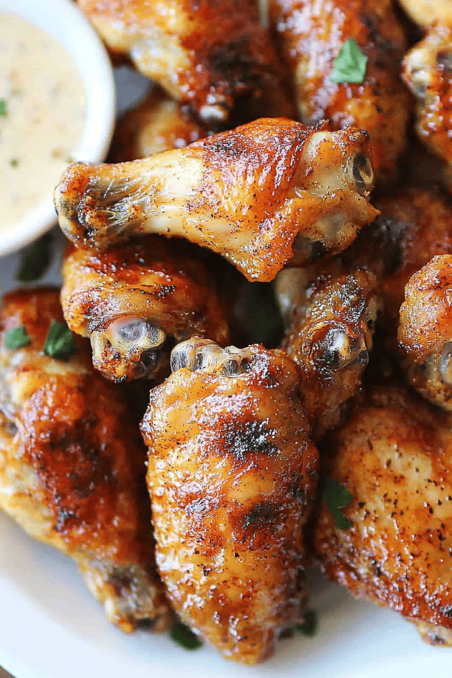 Easy Baked Chicken Wings Recipe Final Dish Presentation