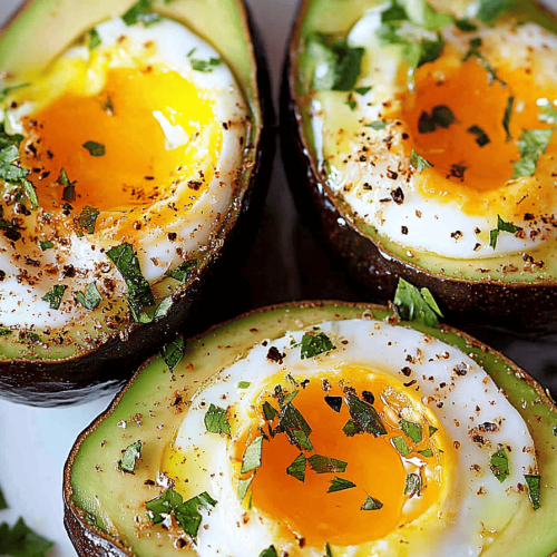 Easy Baked Eggs in Avocado Recipe