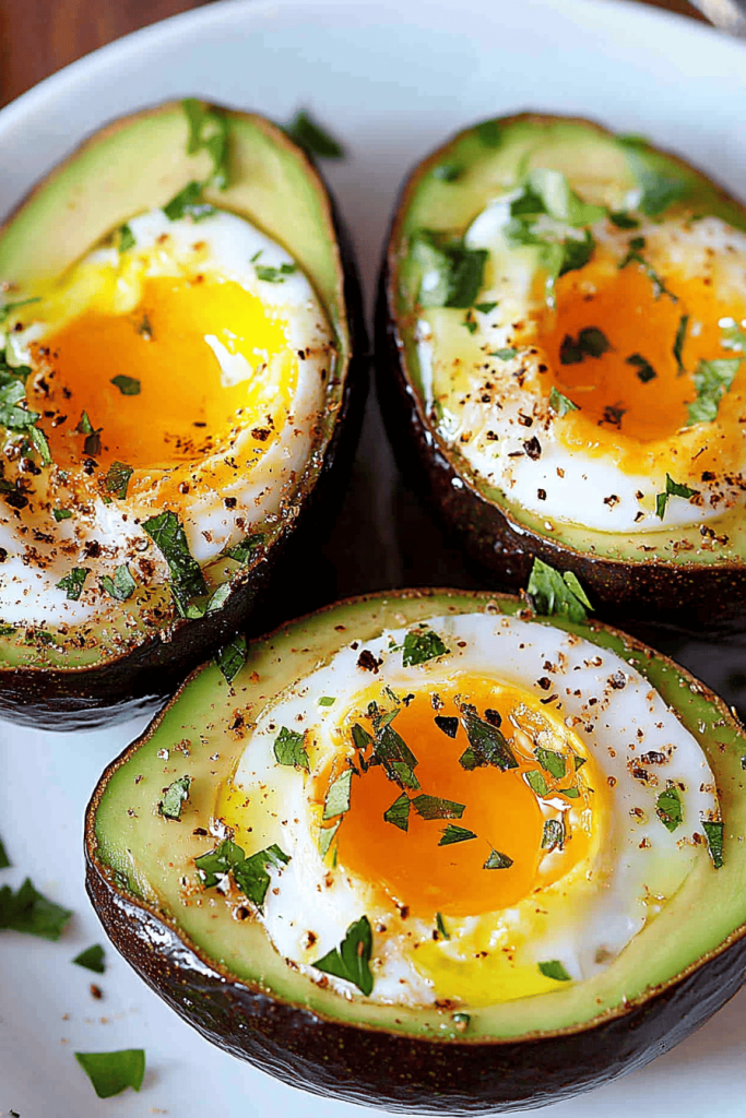 Easy Baked Eggs in Avocado Recipe