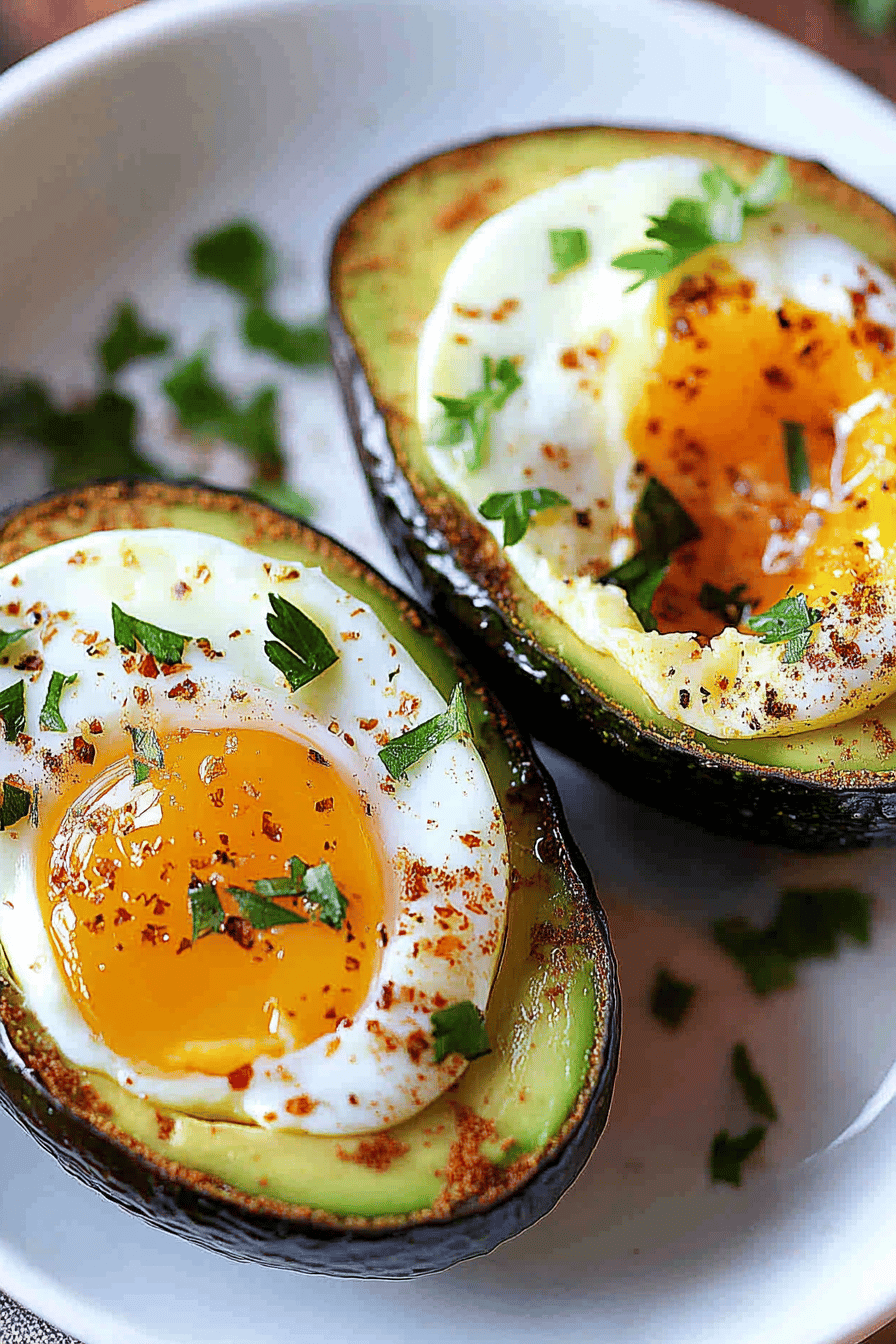 Easy Baked Eggs in Avocado Recipe ingredients