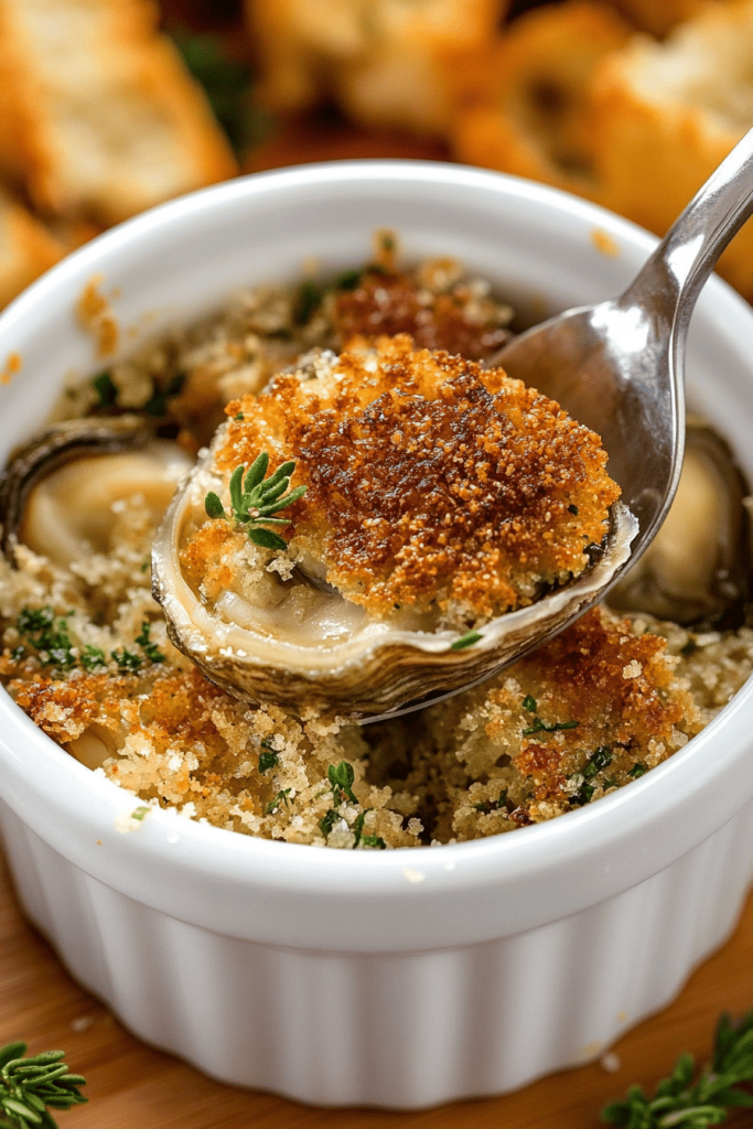 Easy Baked Herbed Oysters Recipe