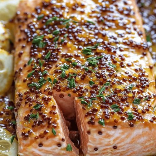 Easy Baked Honey Mustard Salmon Recipe