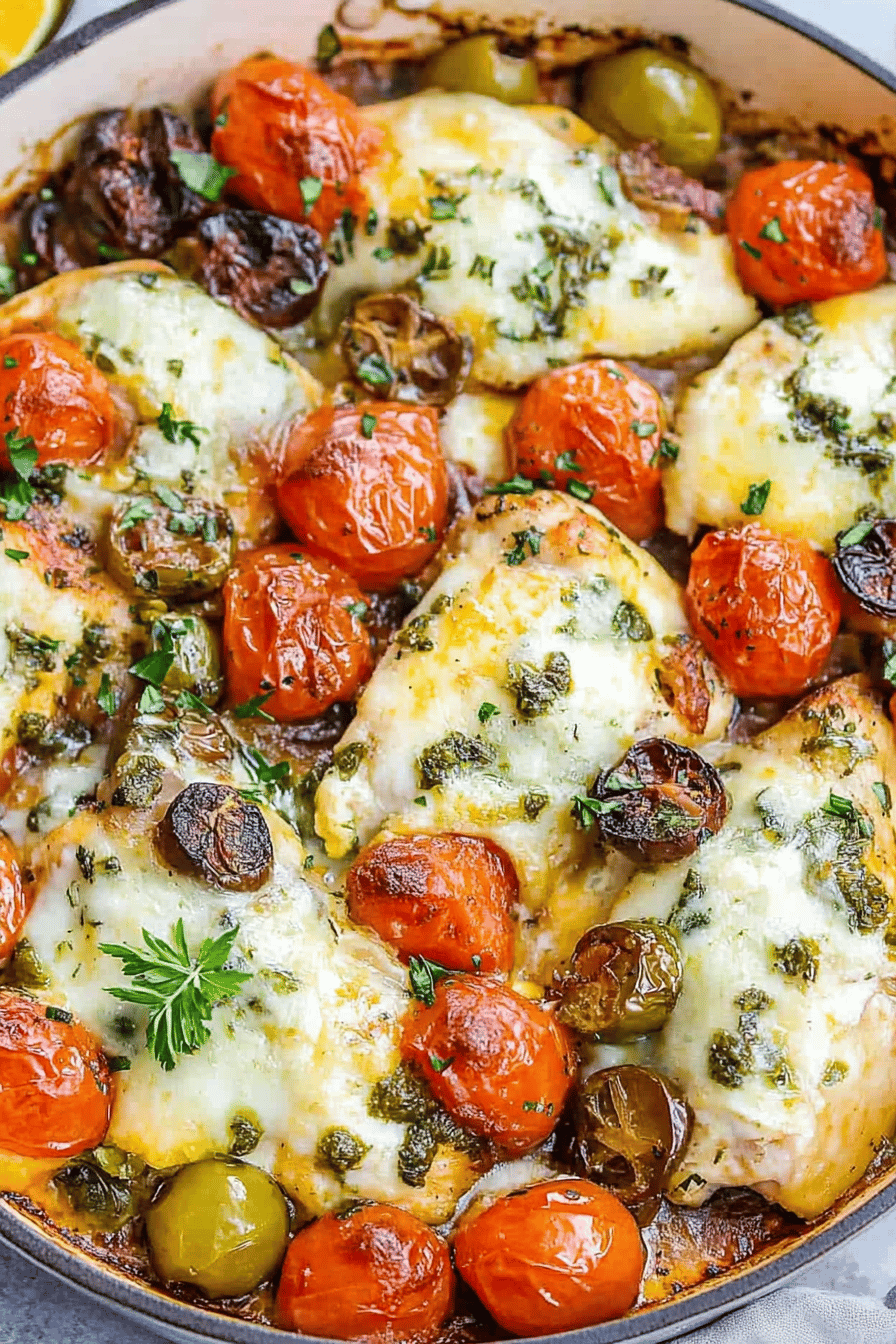 Easy Baked Italian Chicken Recipe Final Dish Presentation