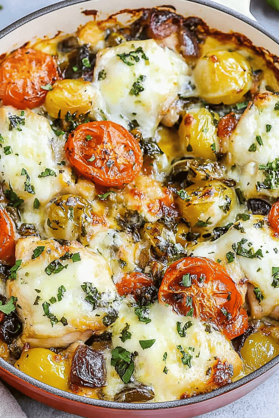 Easy Baked Italian Chicken Recipe Final Dish Presentation