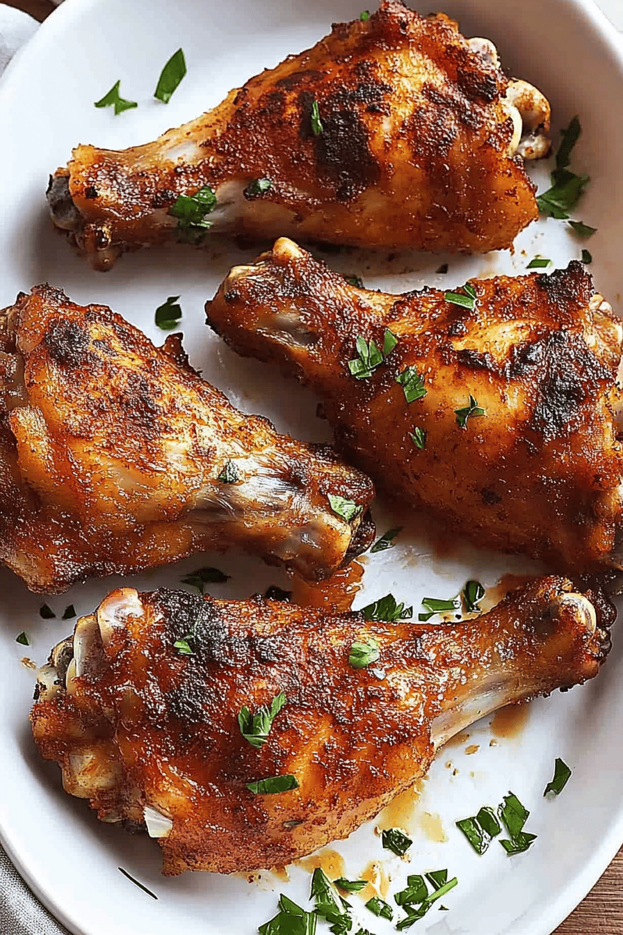 Easy Baked Turkey Wings Recipe Final Dish Presentation