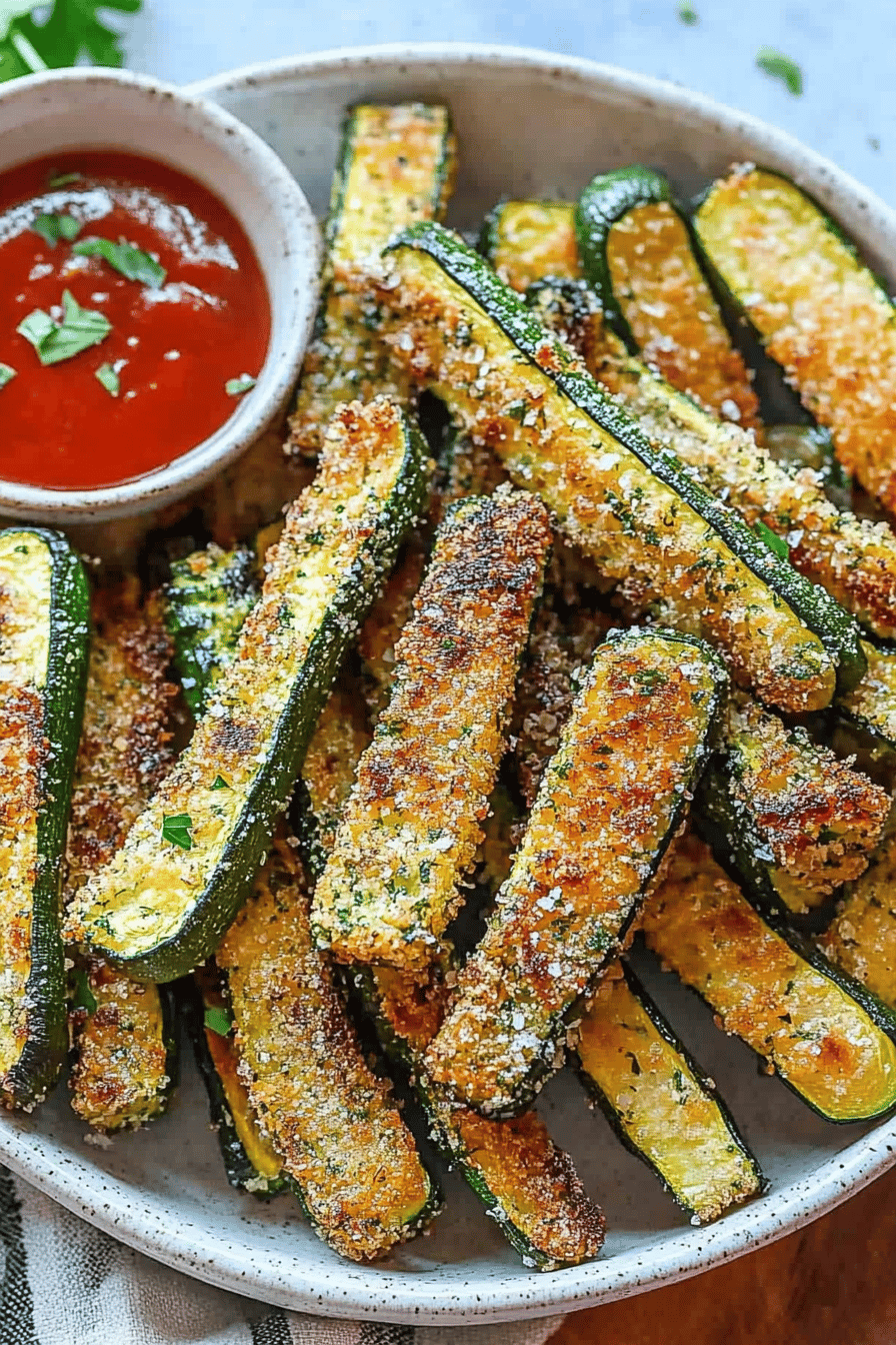 Easy Baked Zucchini Fries Recipe ingredients