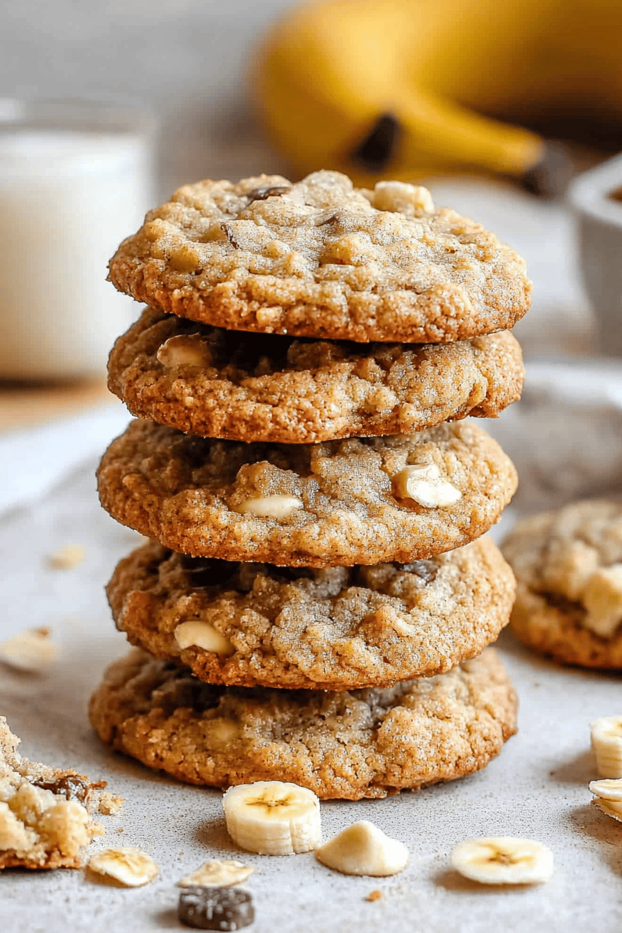 Easy Banana Bread Cookies Recipe Final Dish Presentation