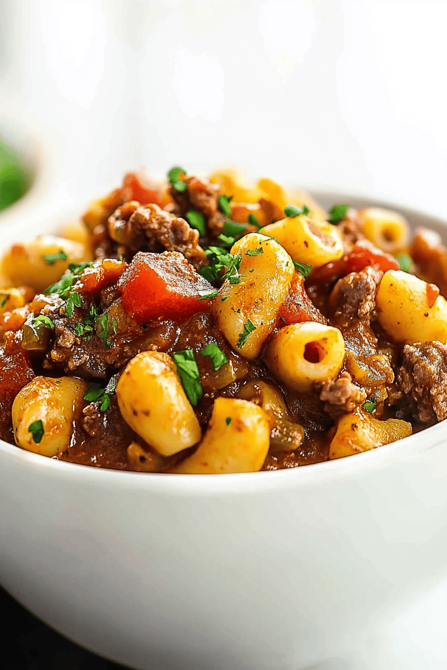 Easy Beef Goulash Recipe ingredients