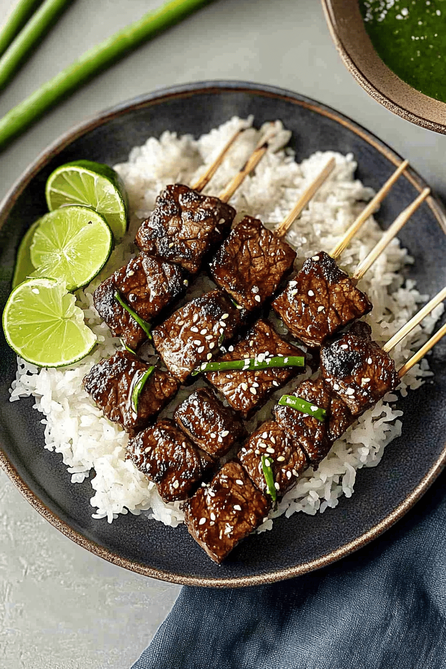 Easy Beef Yakiniku Recipe Final Dish Presentation