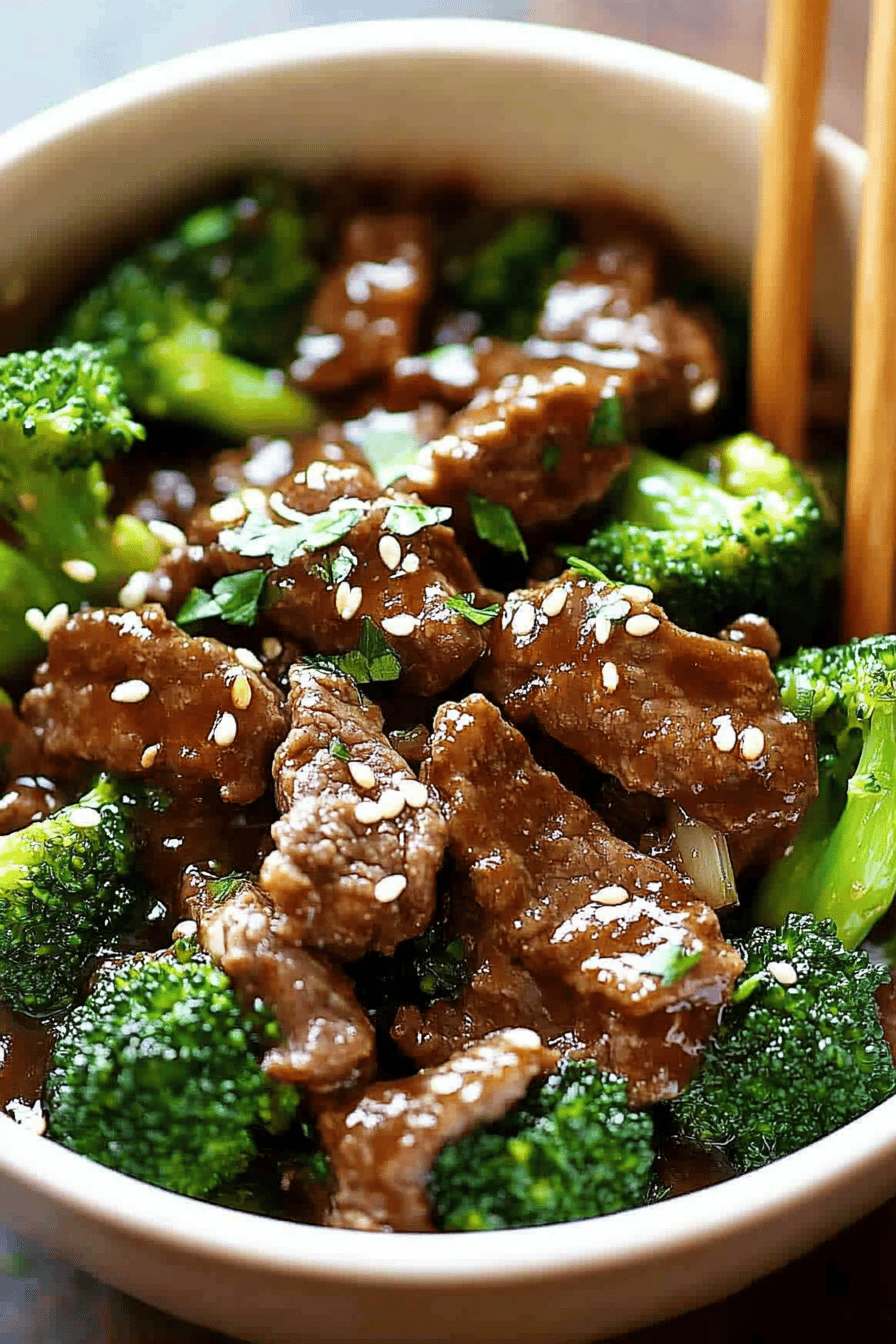 Easy Beef with Broccoli Recipe Final Dish Presentation