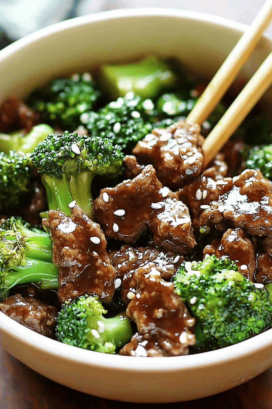 Easy Beef with Broccoli Recipe Final Dish Presentation