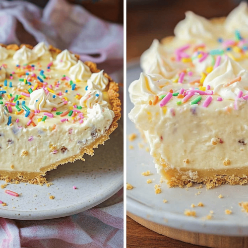 Easy Birthday Cake Pie Recipe
