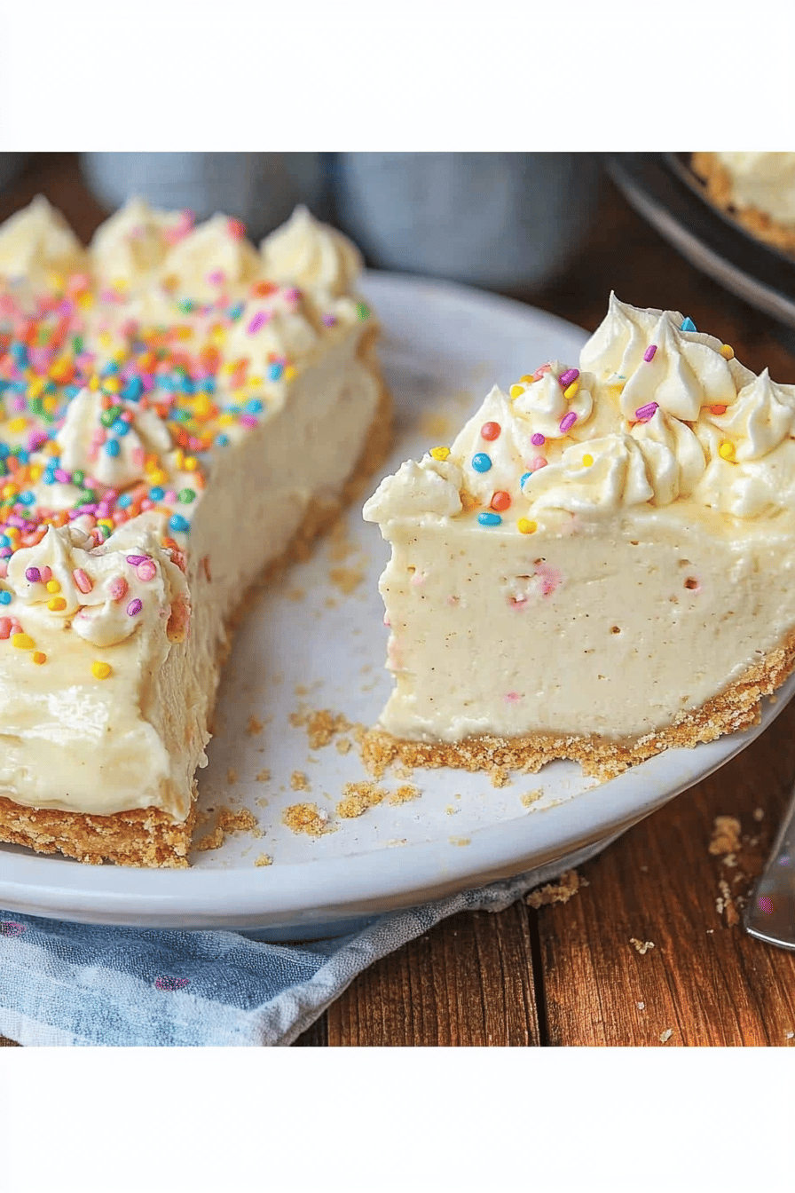 Easy Birthday Cake Pie Recipe ingredients