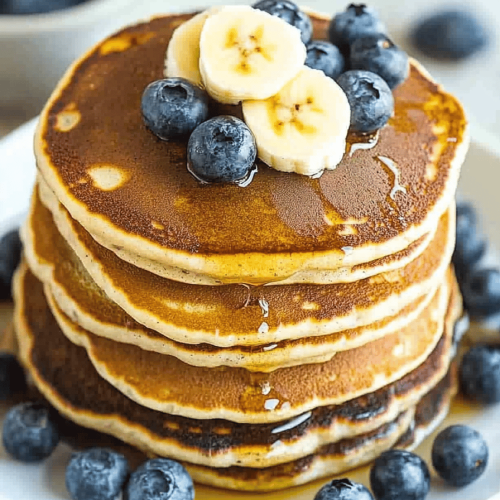 Easy Blueberry Banana Pancakes Recipe