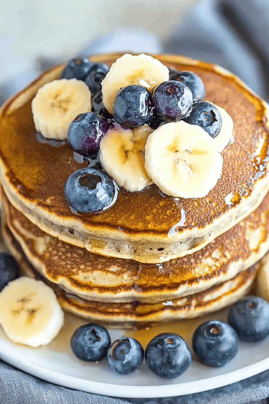Easy Blueberry Banana Pancakes Recipe ingredients