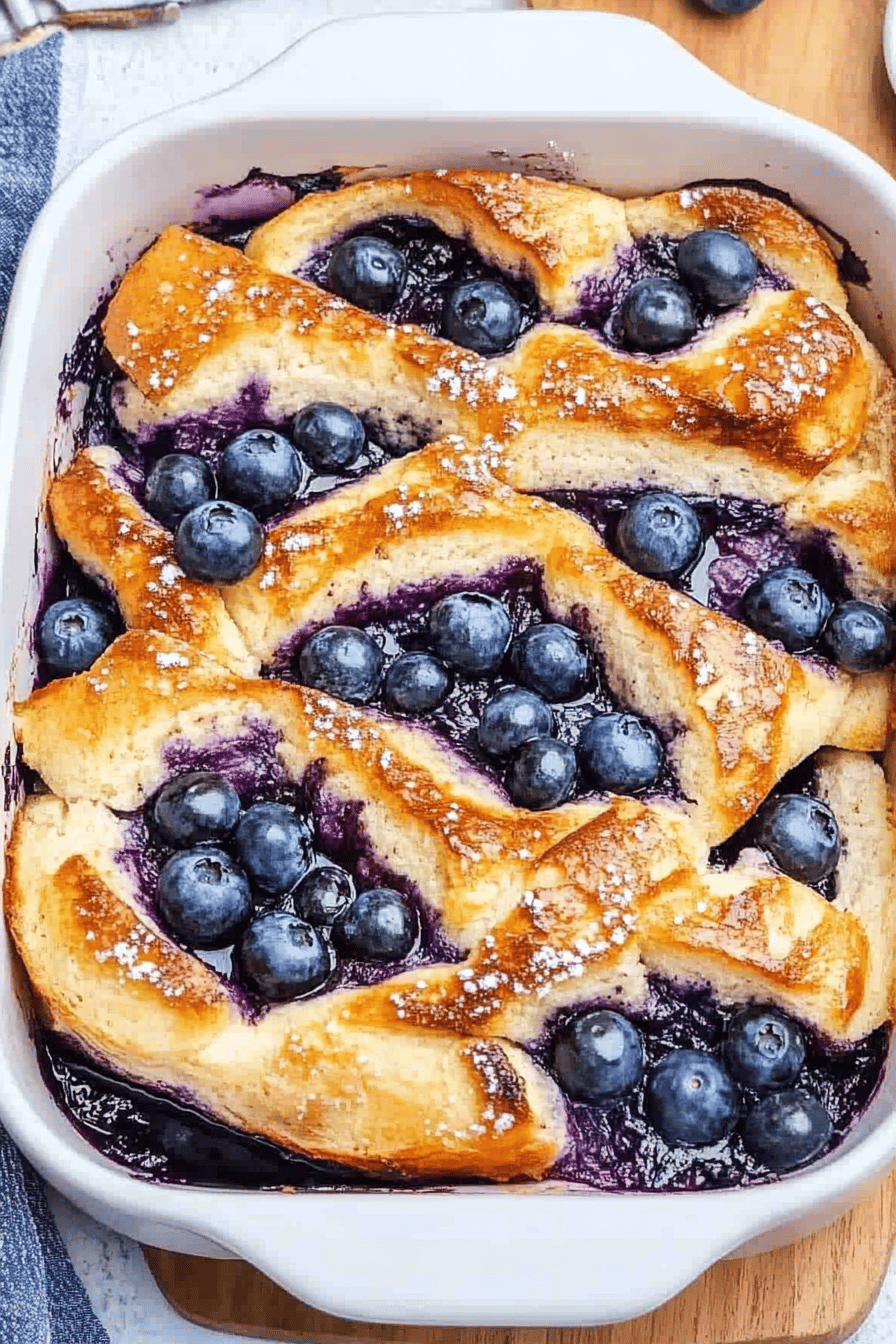 Easy Blueberry French Toast Bake Recipe ingredients