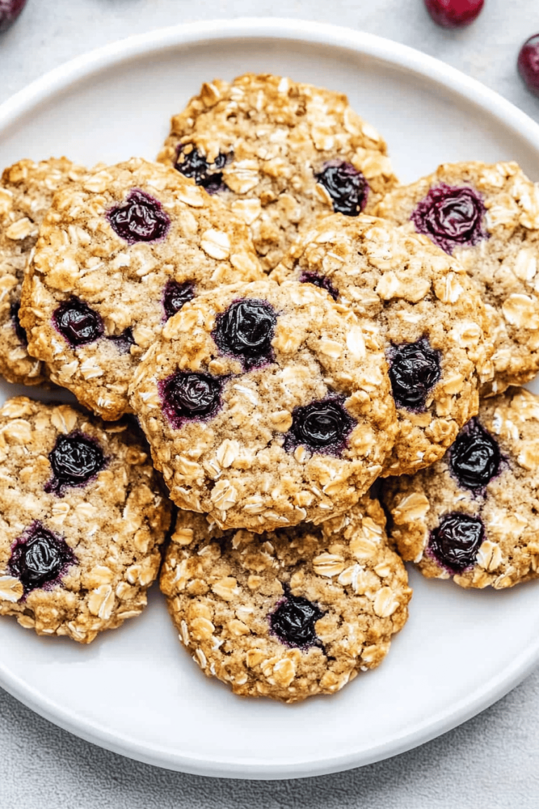 Easy Blueberry Oatmeal Cookies Recipe