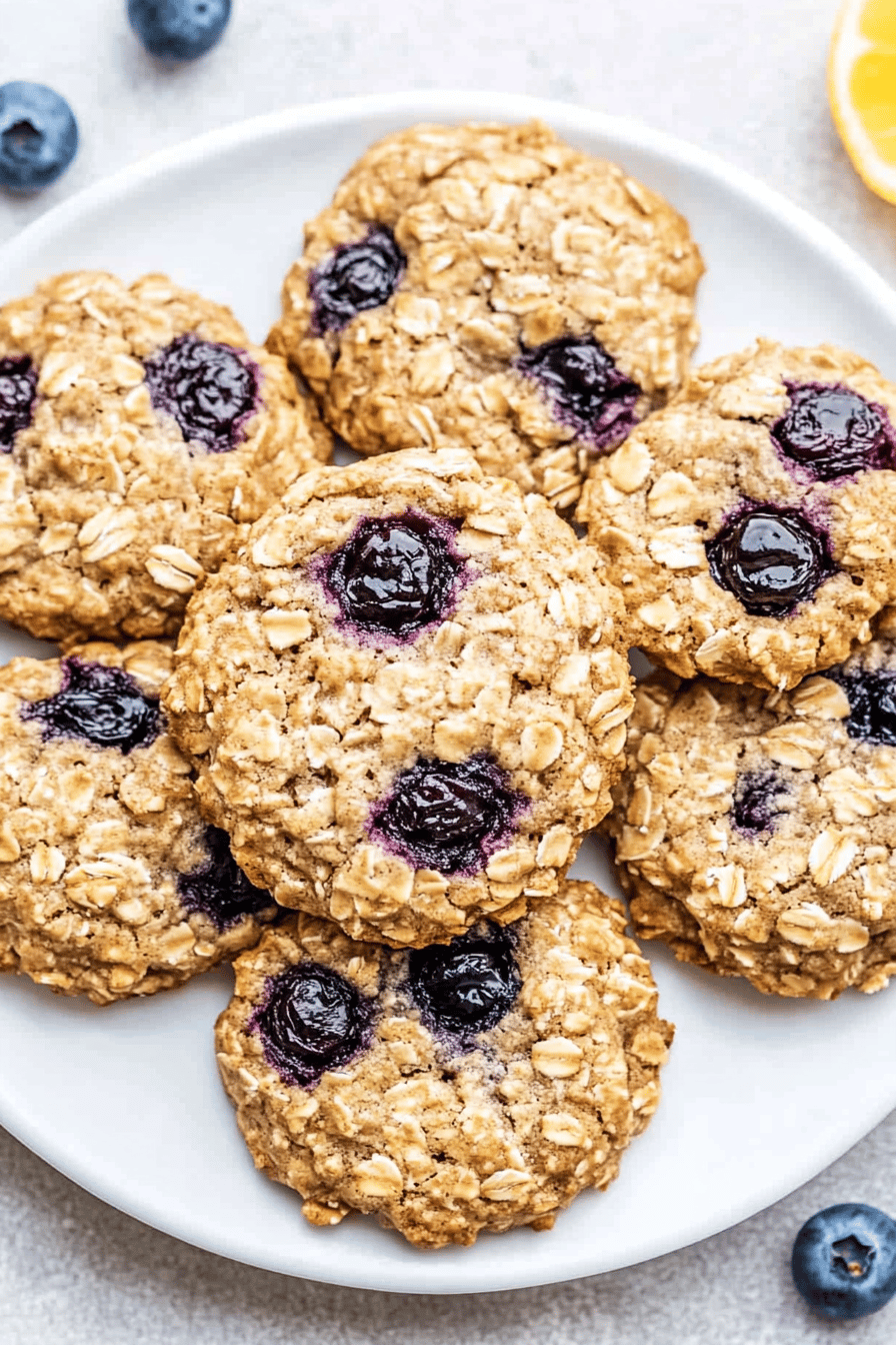 Easy Blueberry Oatmeal Cookies Recipe ingredients