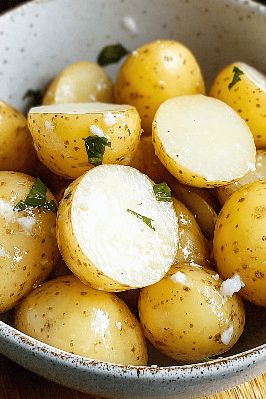 Easy Boiled Potatoes Recipe Final Dish Presentation