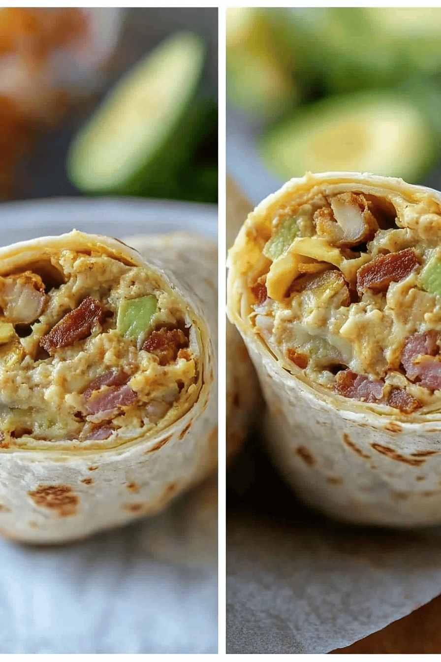 Easy Breakfast Burrito Recipe Final Dish Presentation