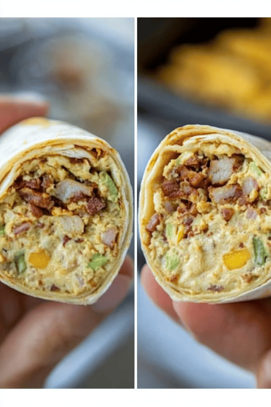 Easy Breakfast Burrito Recipe ingredients