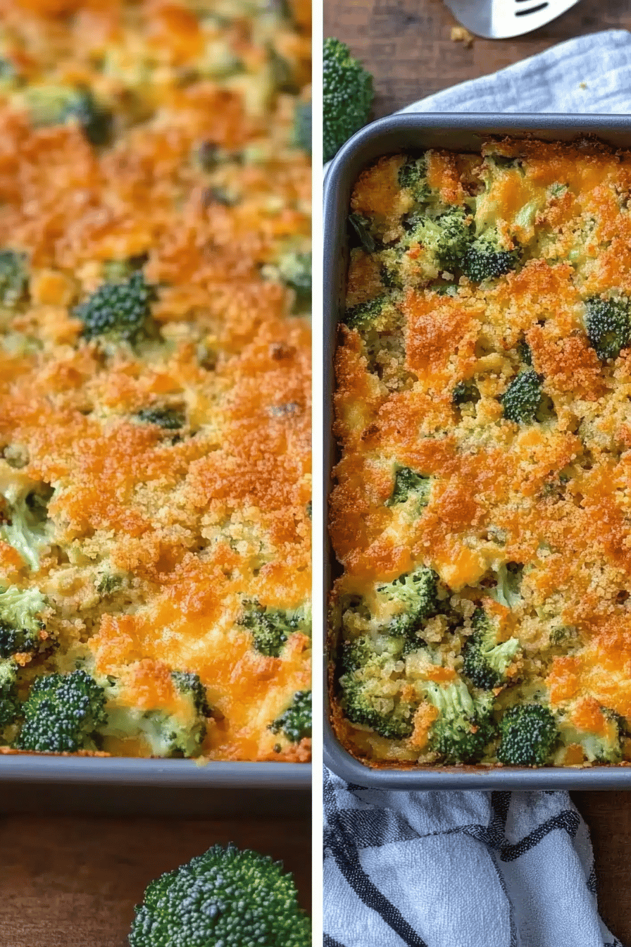 Easy Broccoli Casserole Recipe Final Dish Presentation