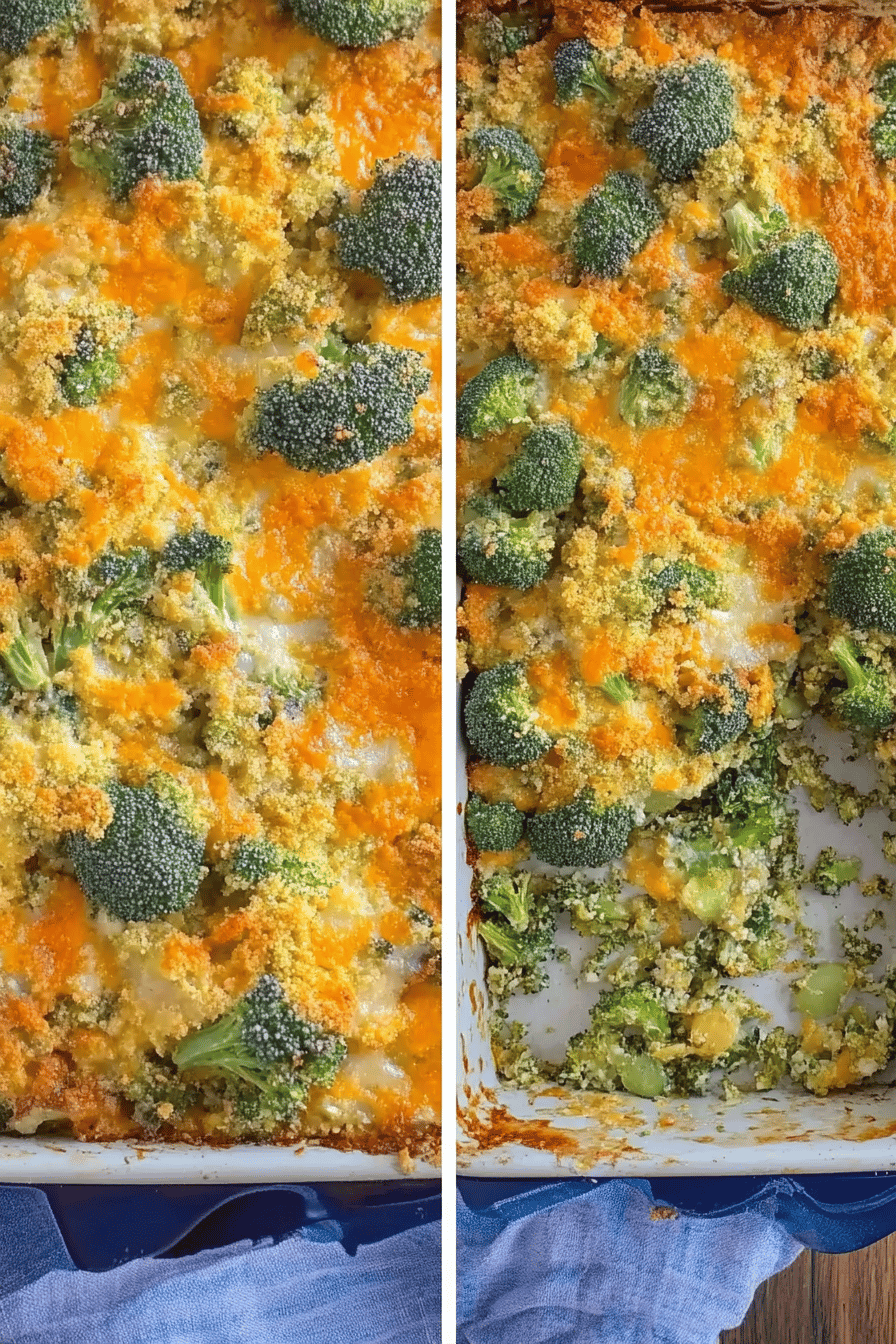 Easy Broccoli Casserole Recipe Final Dish Presentation