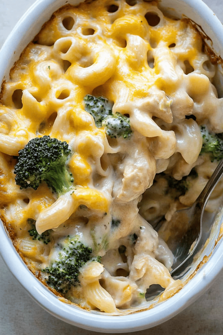 Easy Broccoli Chicken Pasta Casserole Recipe