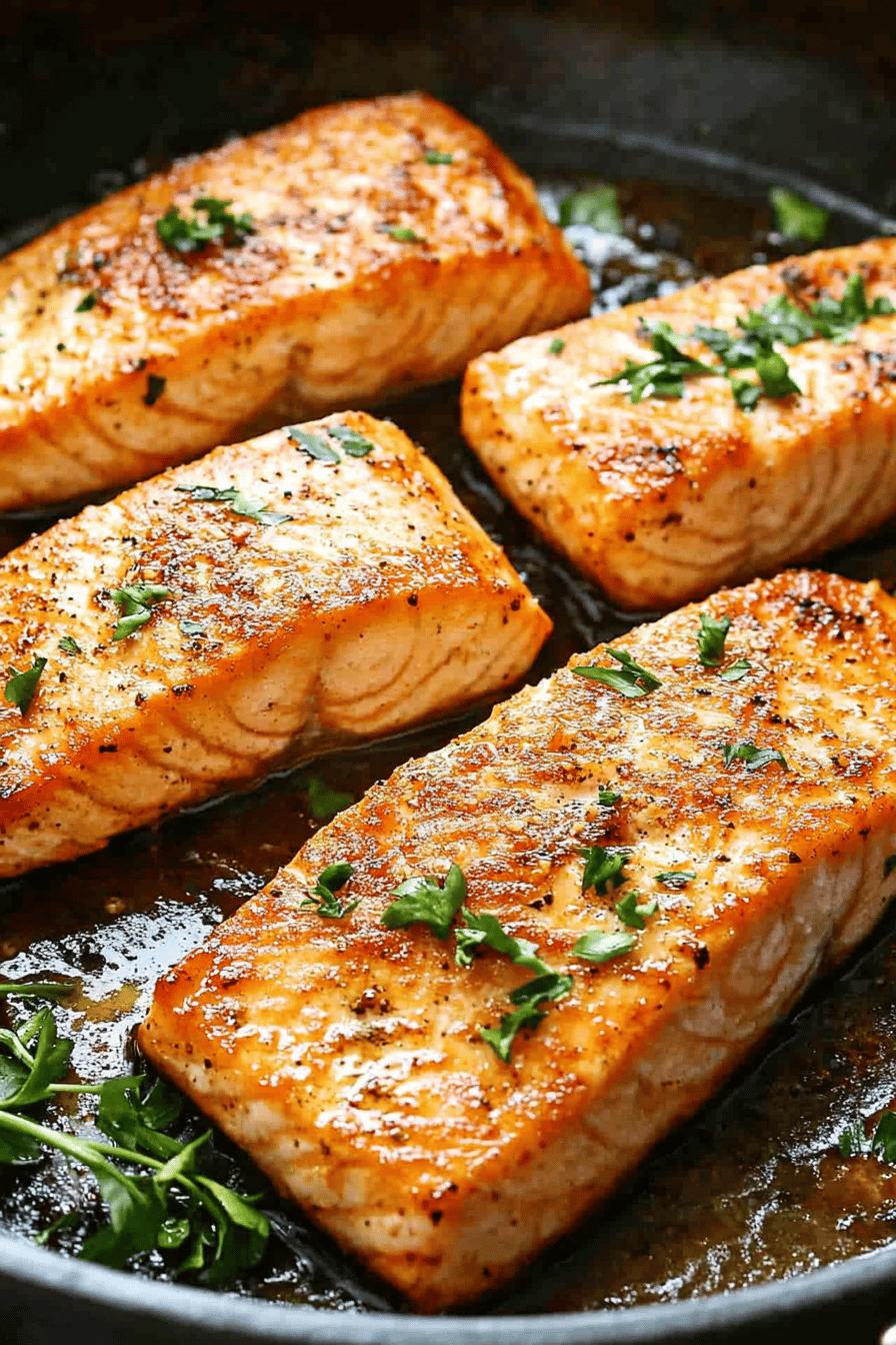 Easy Broiled Salmon Recipe Final Dish Presentation