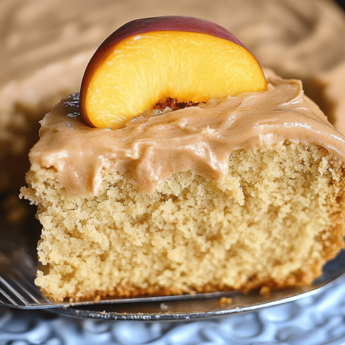 Easy Brown Sugar Peach Cake Recipe