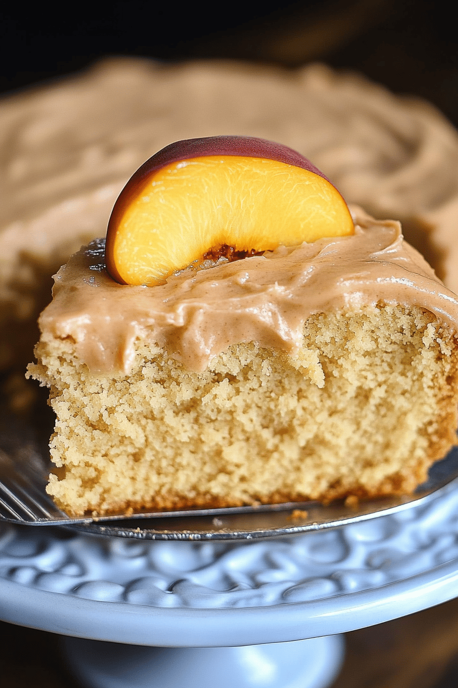 Easy Brown Sugar Peach Cake Recipe