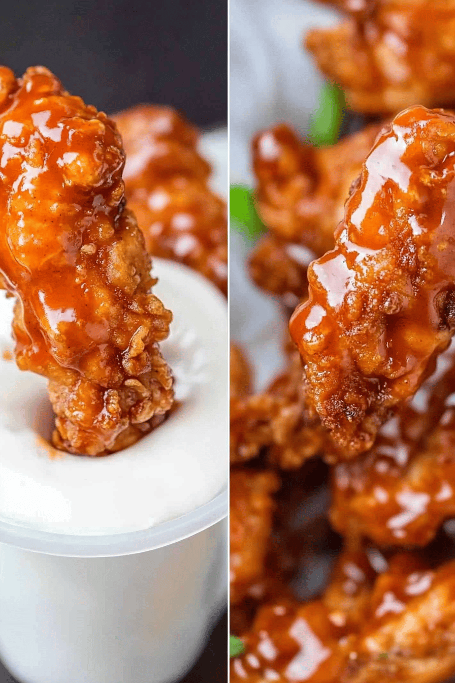 Easy Buffalo Chicken Tenders Recipe Final Dish Presentation