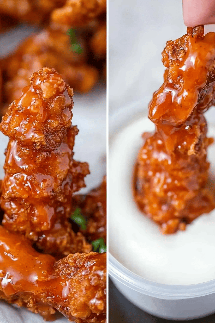 Easy Buffalo Chicken Tenders Recipe Final Dish Presentation