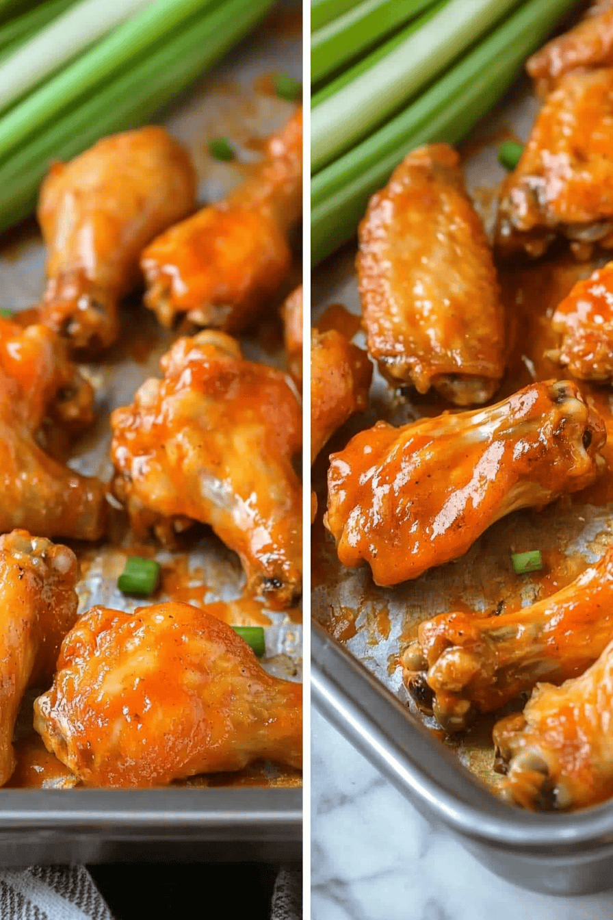 Easy Buffalo Wings Recipe Final Dish Presentation