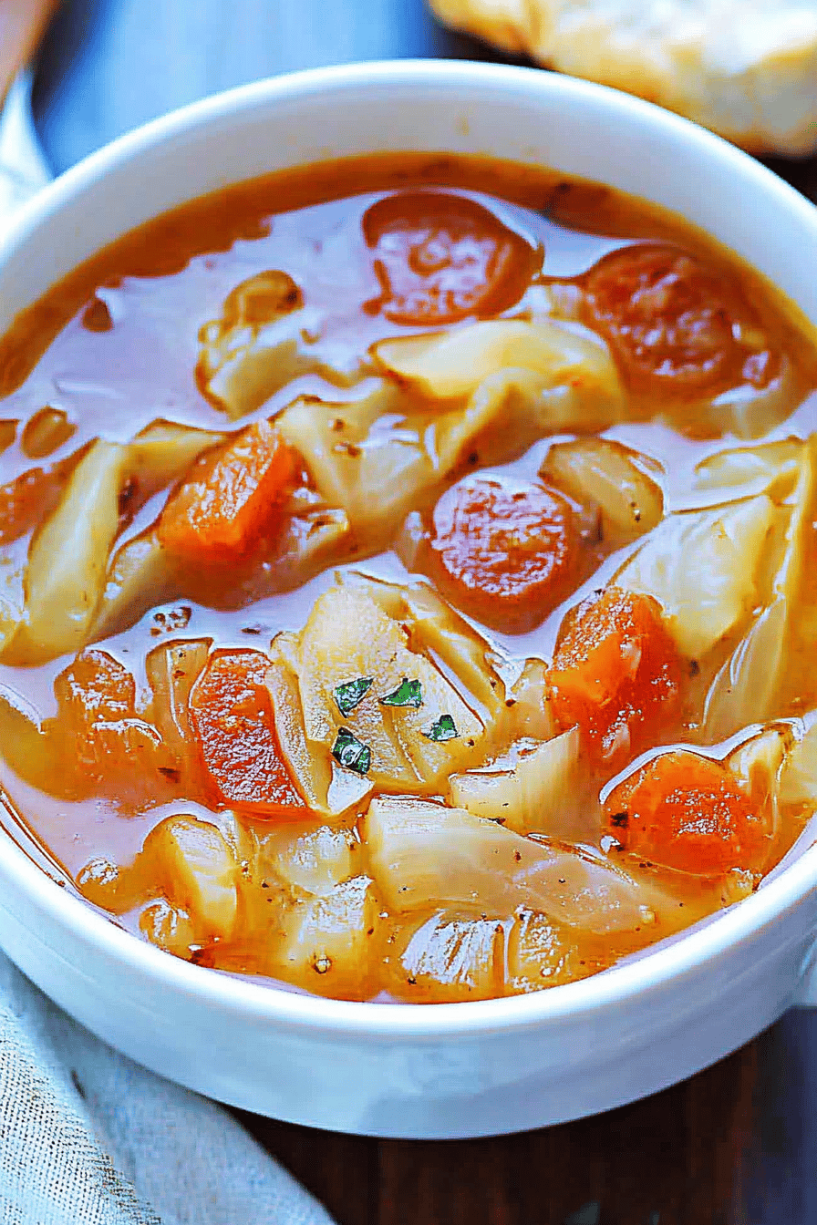 Easy Cabbage Soup Recipe Final Dish Presentation