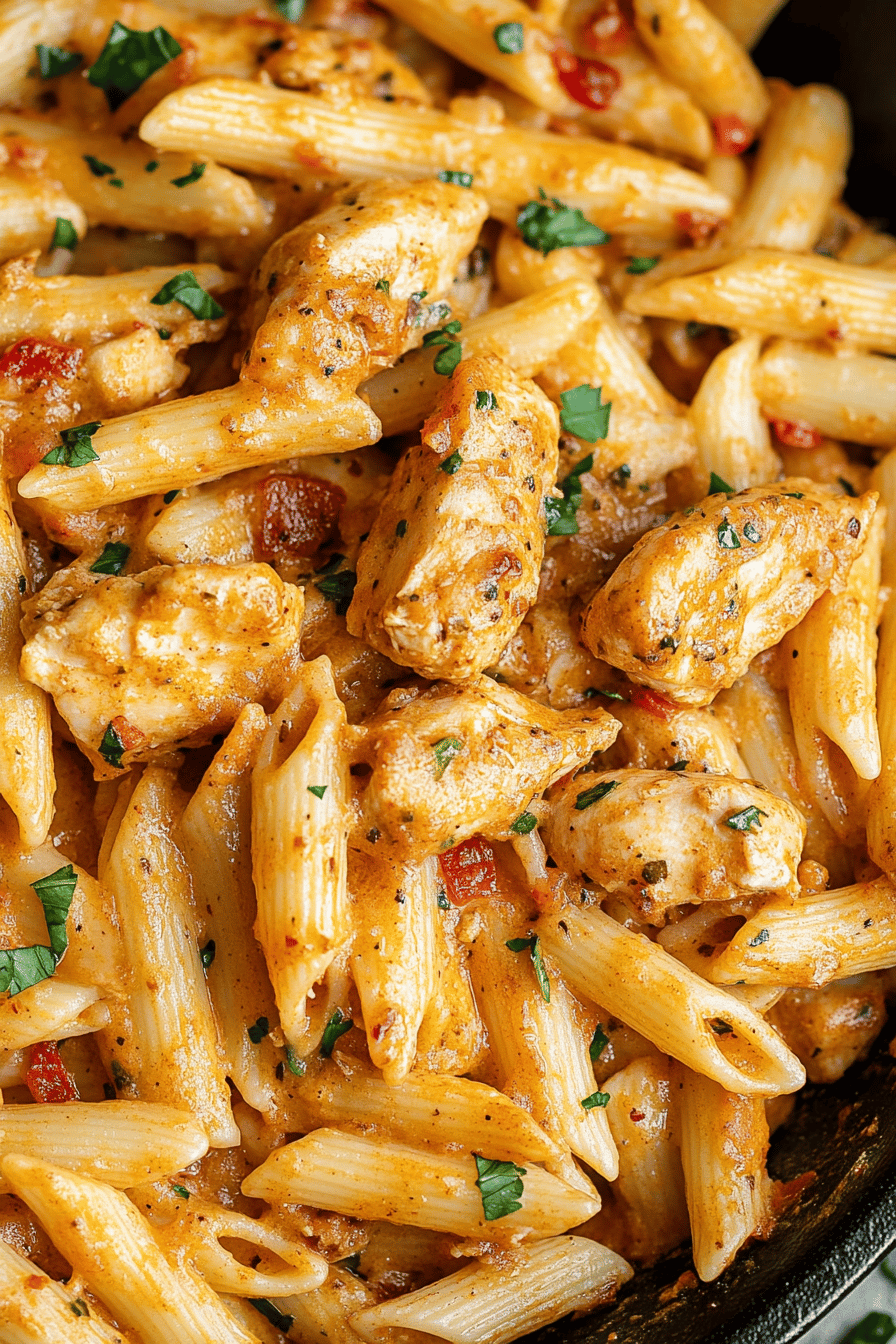 Easy Cajun Chicken Pasta Recipe Final Dish Presentation