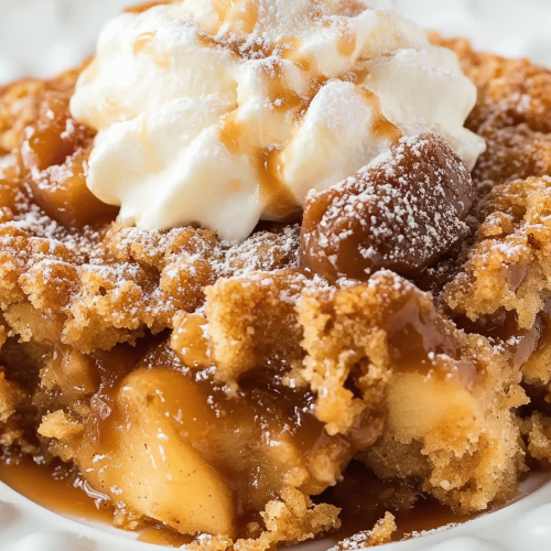Easy Caramel Apple Dump Cake Recipe