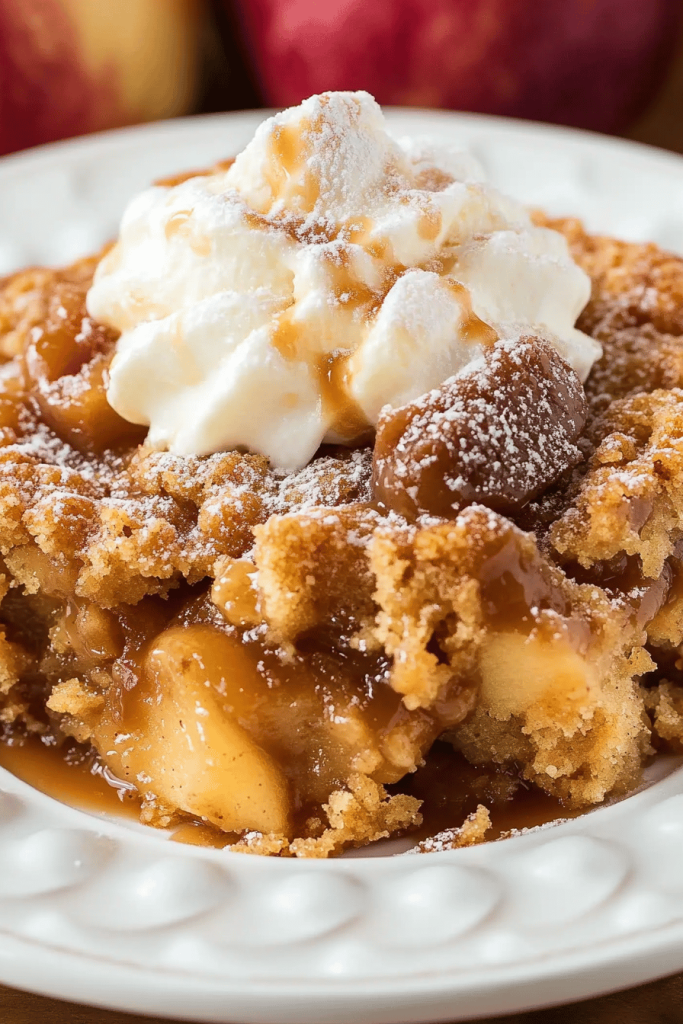 Easy Caramel Apple Dump Cake Recipe