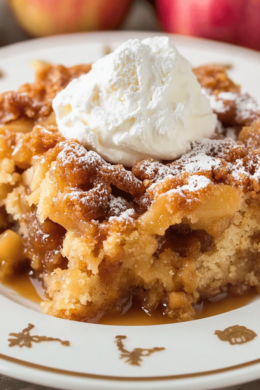 Easy Caramel Apple Dump Cake Recipe ingredients