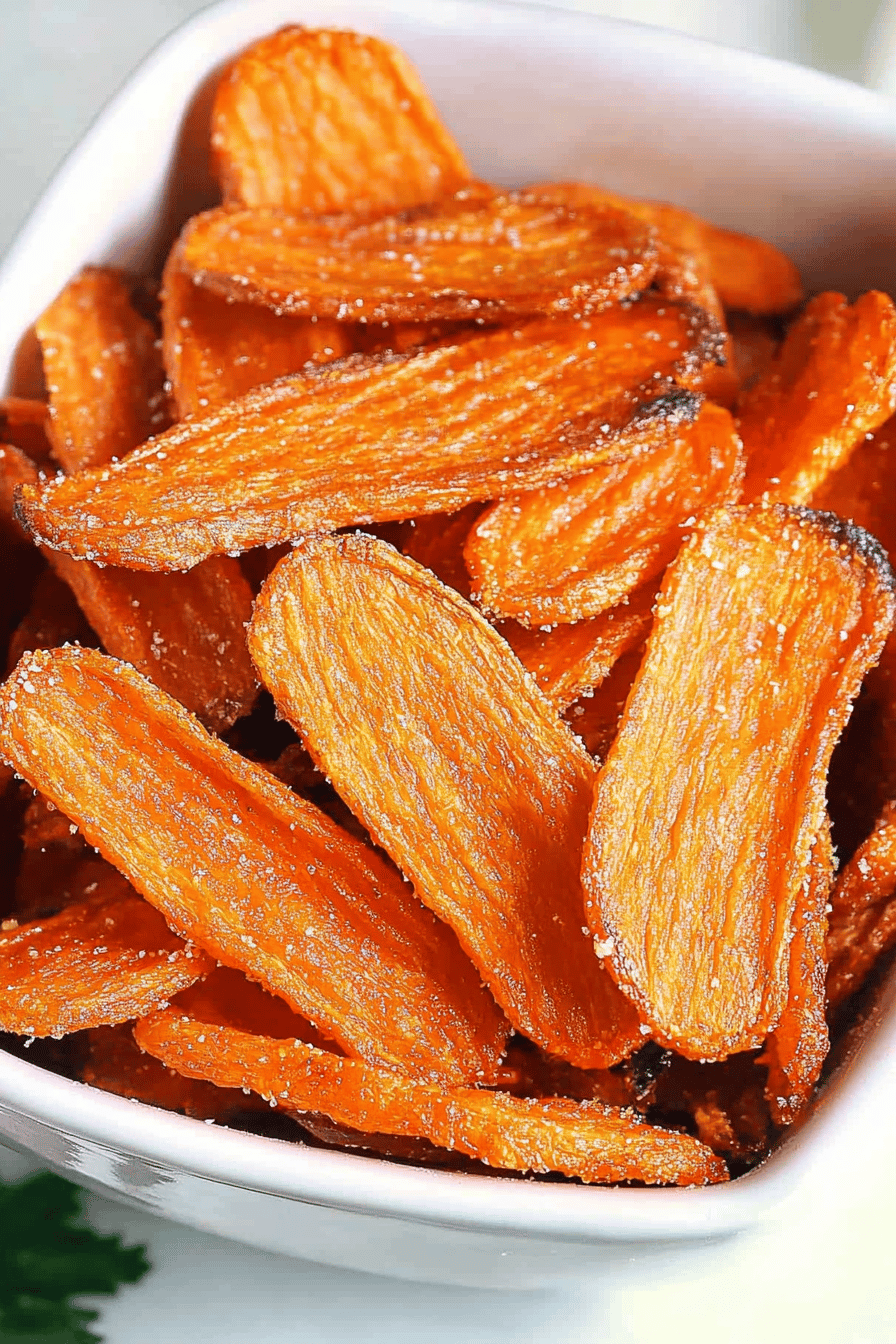 Easy Carrot Chips Recipe Final Dish Presentation