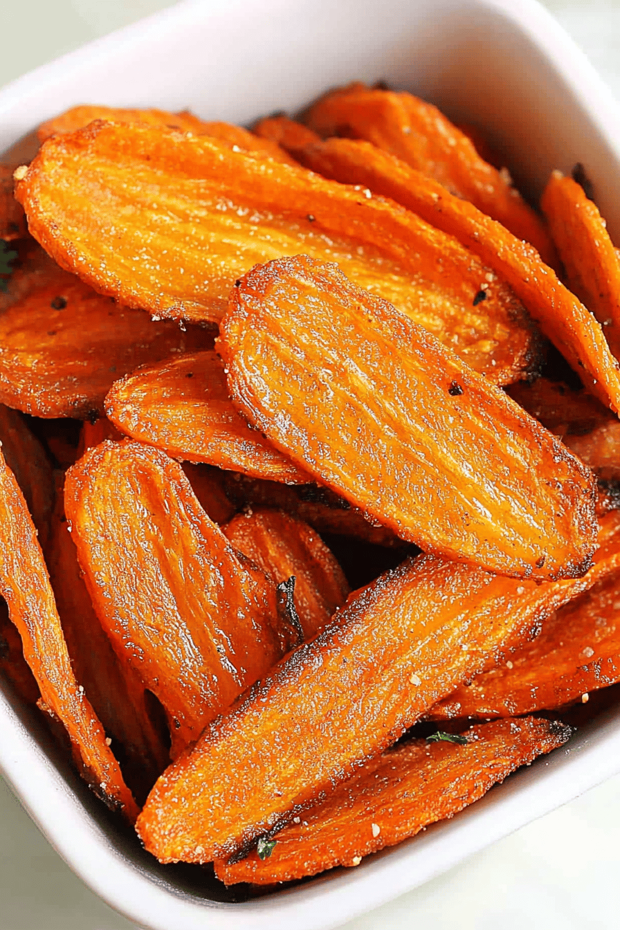 Easy Carrot Chips Recipe Final Dish Presentation