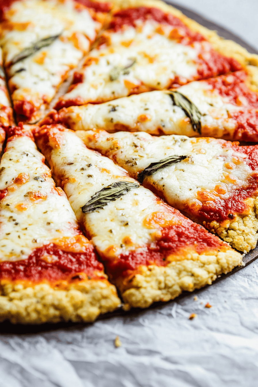 Easy Cauliflower Pizza Crust Recipe Final Dish Presentation