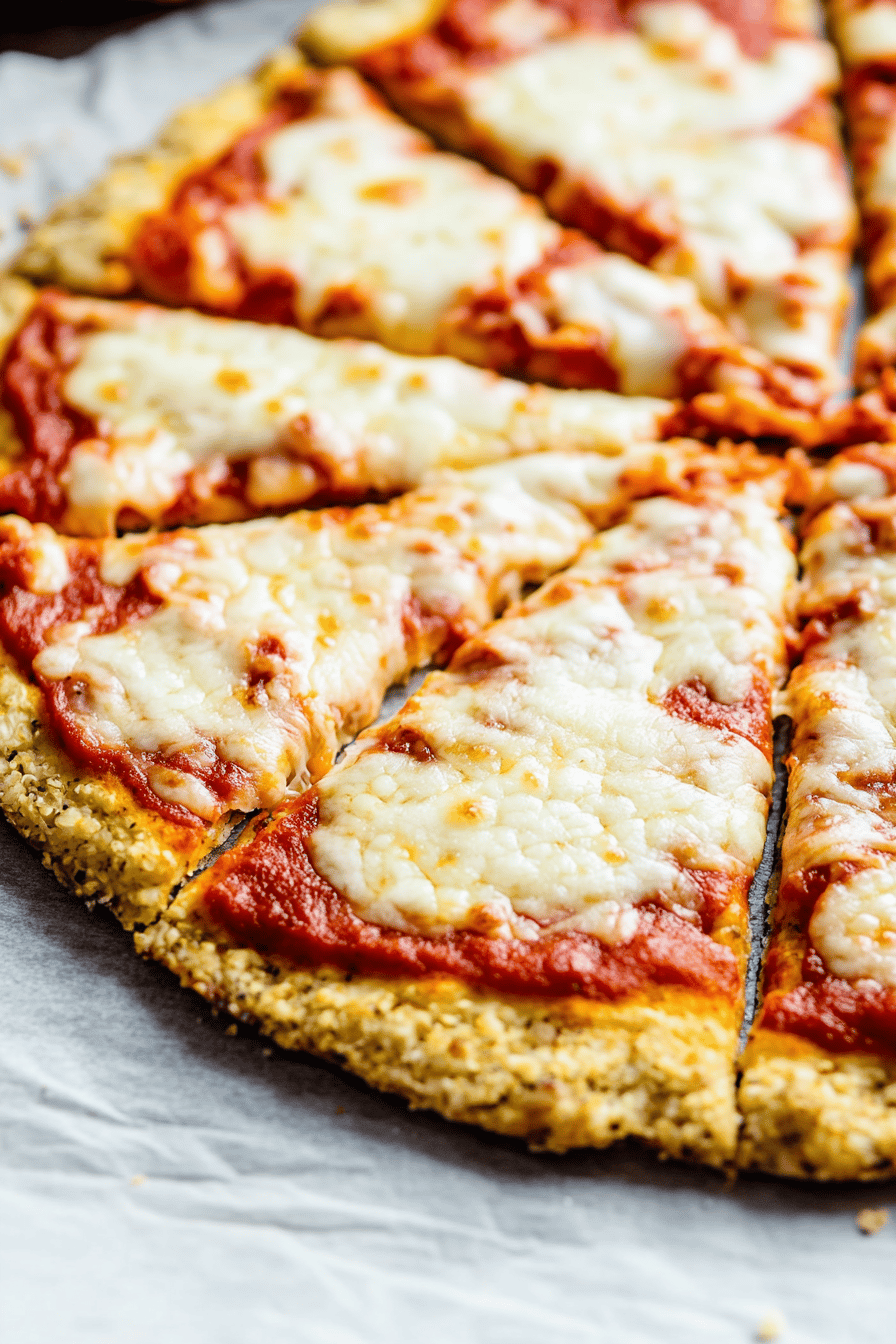 Easy Cauliflower Pizza Crust Recipe Final Dish Presentation