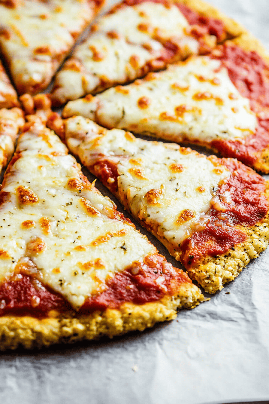 Easy Cauliflower Pizza Crust Recipe ingredients